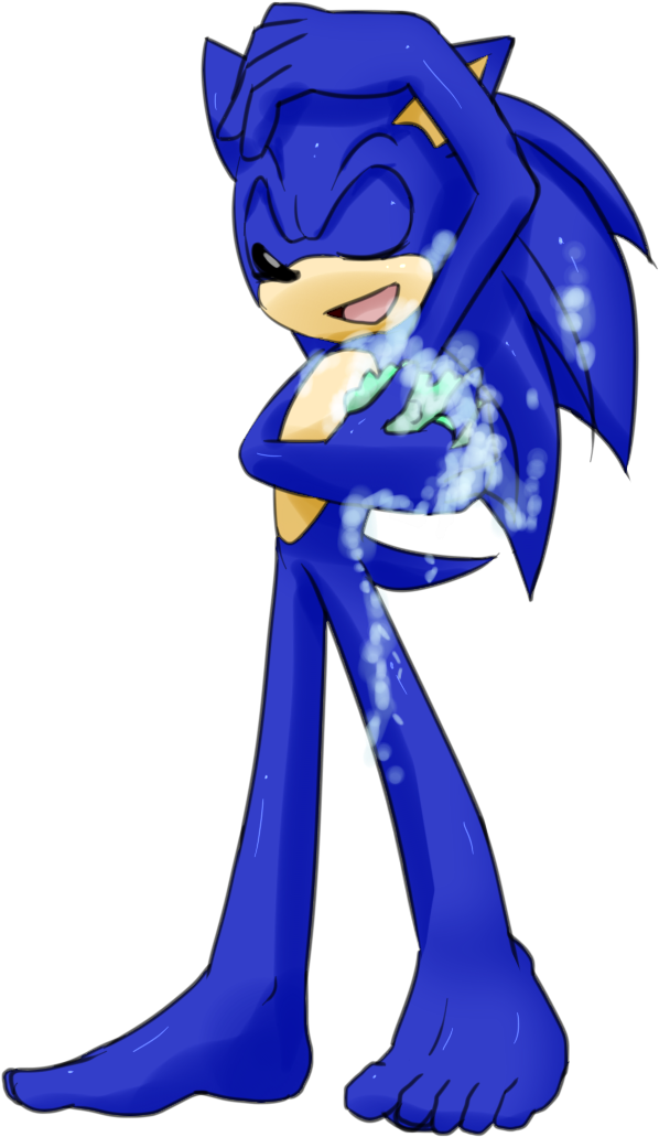 Singiiing In The Shower By Myly14 - Sonic The Hedgehog Shower (614x1055)