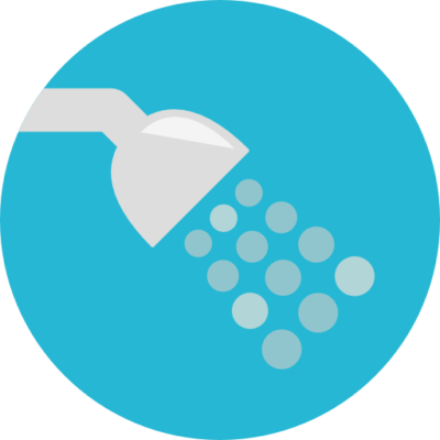 For Those Struggling To Find A Job, Secure An Apartment - Shower Icon Png (400x400)