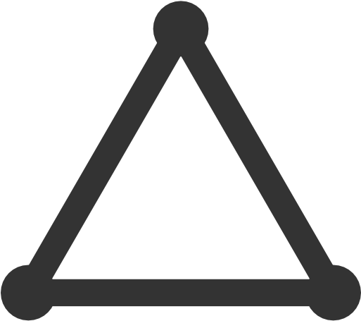 Triangle Stroked Icon - Triangulo Png (512x512)