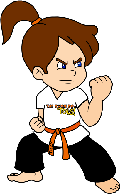 Should Be Able Tho Master All The Fundamentals Of Tae - Cartoon (596x842)