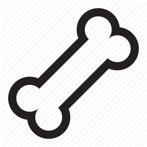 Biscuit, Bone, Canine, Chew, Dog, Doggy, Treat Icon - Hueso De Perro Png (512x512)