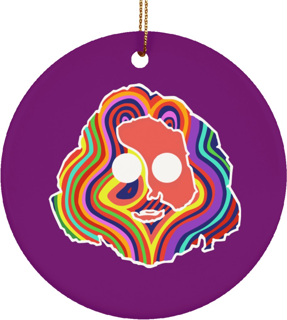 Colorful Jerry Ceramic Circle Ornament - T-shirt (1024x1024)