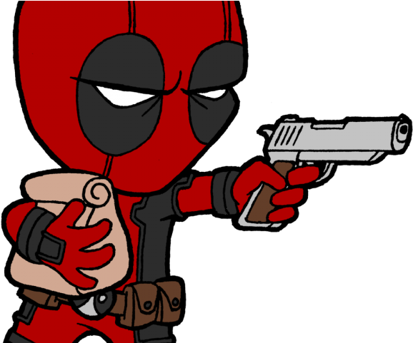 Animated Deadpool Cliparts - Easy To Draw Deadpool (640x480)