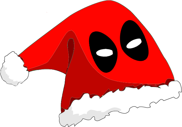 Deadpool Christmas Hat Anyone - Santa Hat Clip Art (602x419)