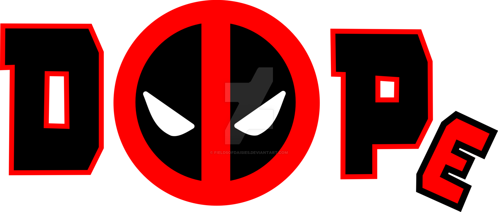 Deadpool Is Dope By Fieldsofdaisies On Deviantart Rh - Deadpool Logo Vector (1600x683)