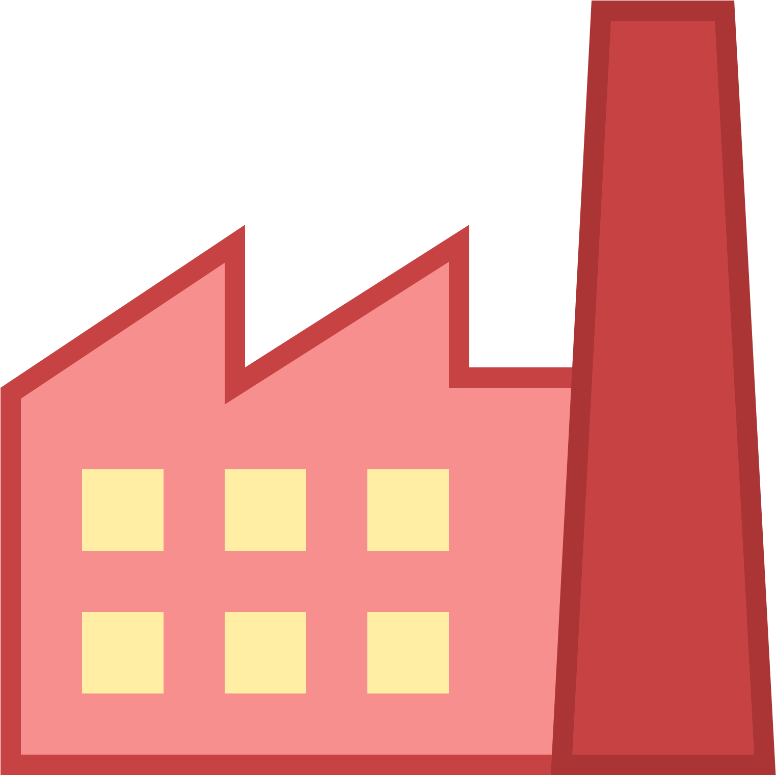 Factory Clipart Outline - Factory Icon Pdf (1600x1600)