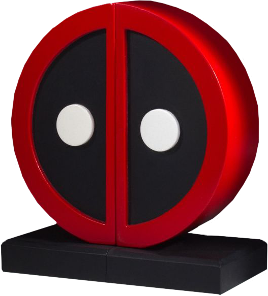 Deadpool Symbol Icon T-shirt - Deadpool Bookends (527x583)