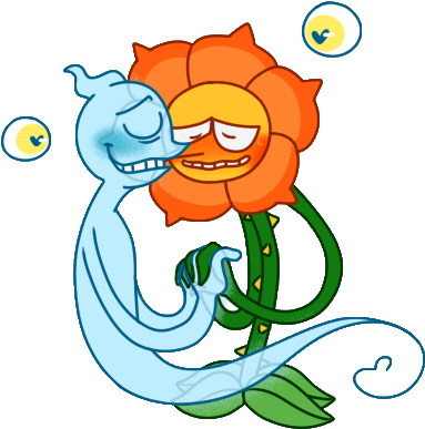Thank U @suspicious-spirit For My Life - Cartoon (398x394)