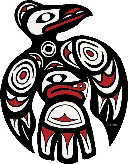 Native Americans Clip Art By Phillip Martin - Pacific Northwest Indian Art (511x648)