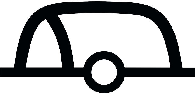 Car Sign, Caravan, Symbol, Car - Clip Art (640x320)