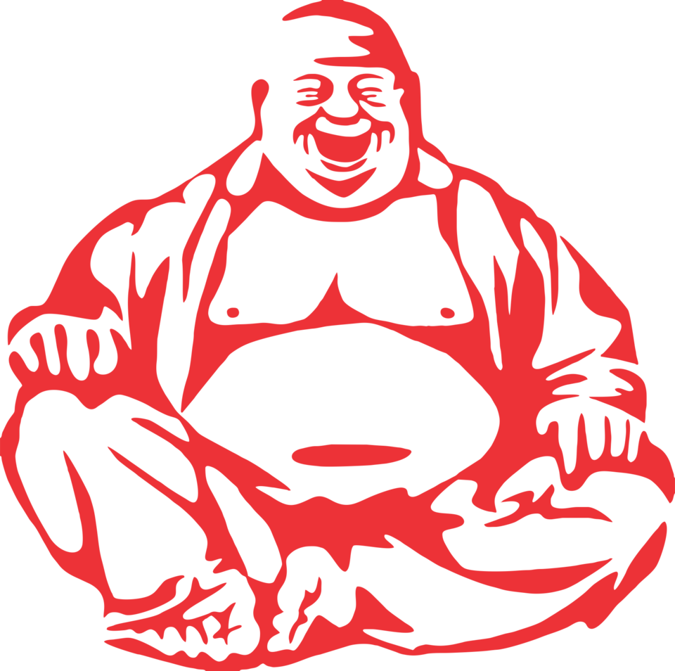 Laughinf Buddha Men's Printed T Shirt - Let That Shit Go Buddha (960x954)