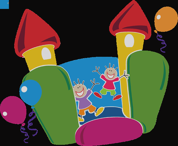 Bounce House Clip Art (600x491)