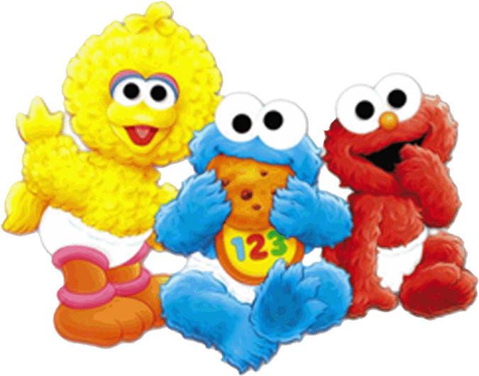 Pin Cookie Monster Clipart - Baby Sesame Street Characters (800x800)