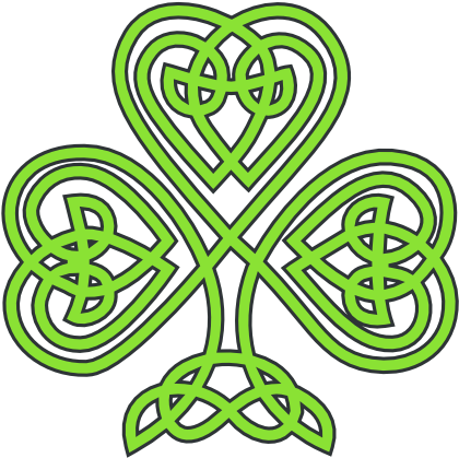 Celtic Shamrock Flower Treehugger Peace Saint Patricks - St Patricks Day Celtic (555x555)