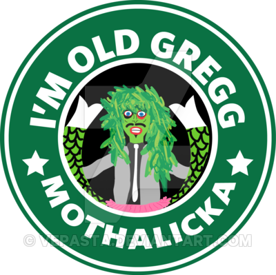 Old Gregg Starbucks Logo By Vepasta - Mighty Boosh Series 2 (400x399)