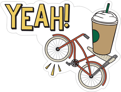 Sticker 13 From Collection «starbucks Stickers» - Sticker (490x317)