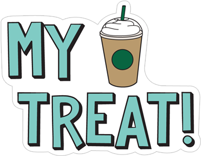 Sticker 12 From Collection «starbucks Stickers» - Caffeinated Drink (490x317)
