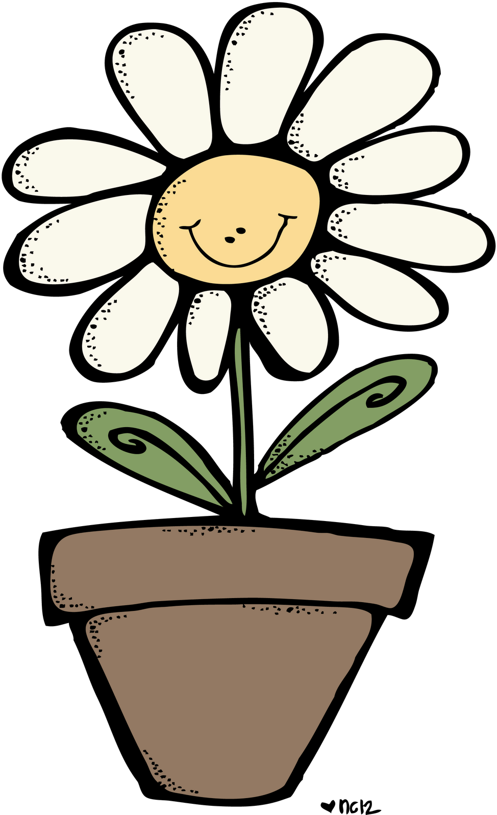 Some Days We Just Need To Smile - Melonheadz Flower Clipart (996x1600)