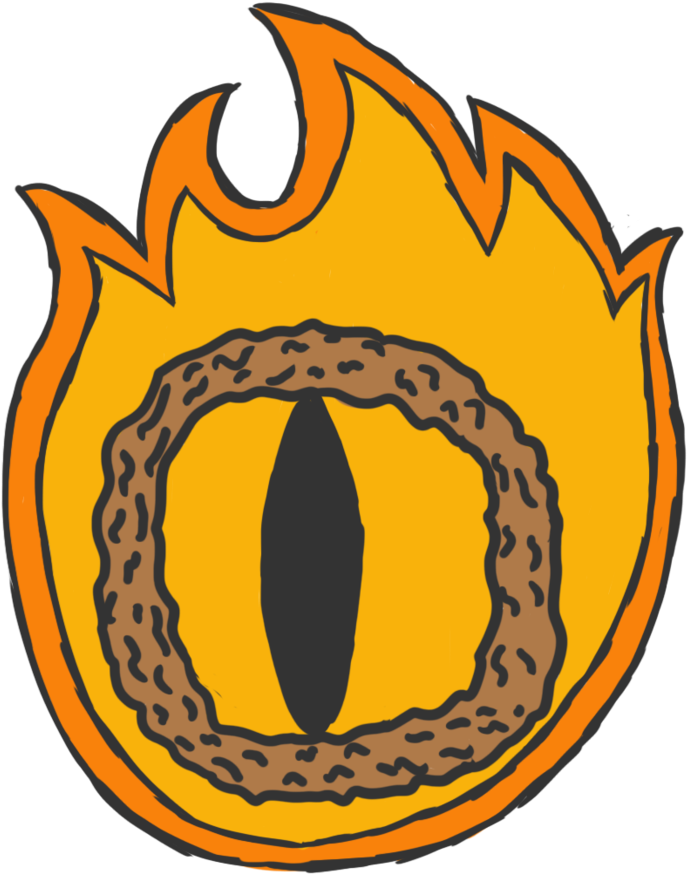 Lord Of The Onion Rings Logo By Scarecr0we - Lord Of The Onion Rings Logo By Scarecr0we (890x897)
