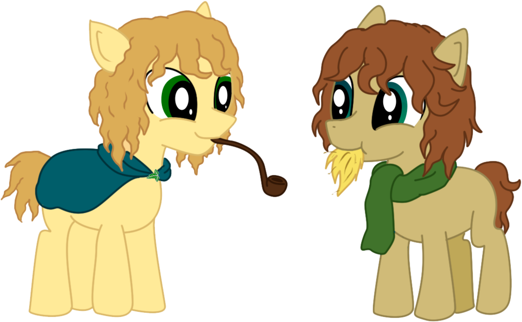 Valichan, Chewing, Hay, Lord Of The Rings, Meriadoc - Cartoon (1280x650)