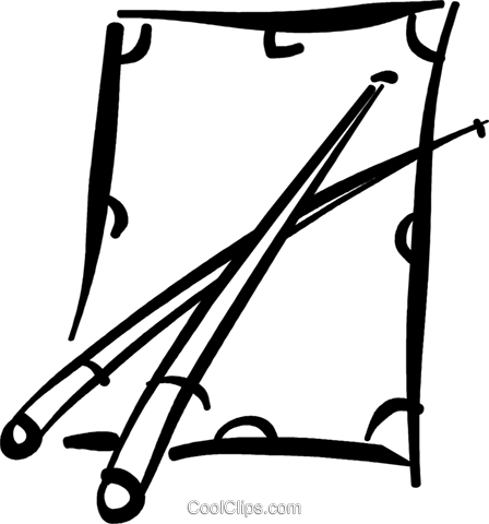 Pool Balls With Cues Royalty Free Vector Clip Art Illustration - Png Da Bola De Sinuca (448x480)