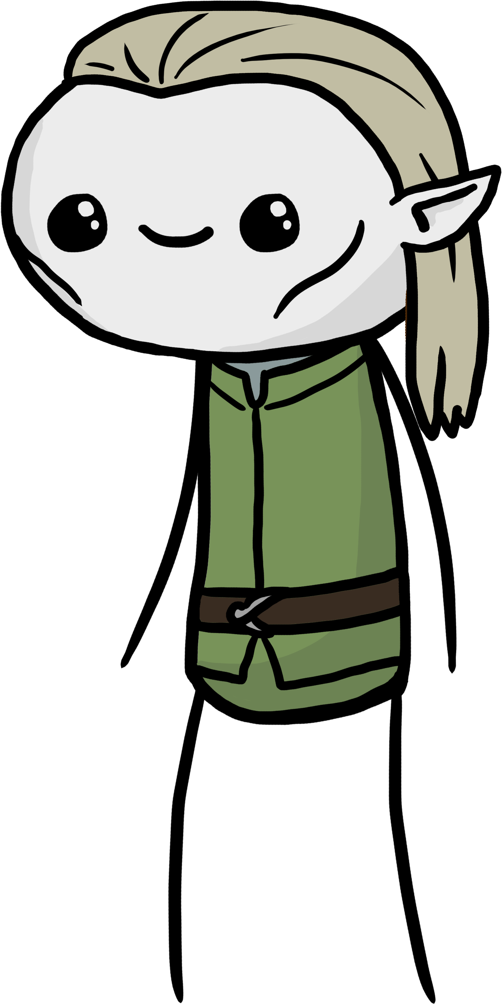 Legolas From 'lord Of The Rings' - Cartoon (2500x4000)