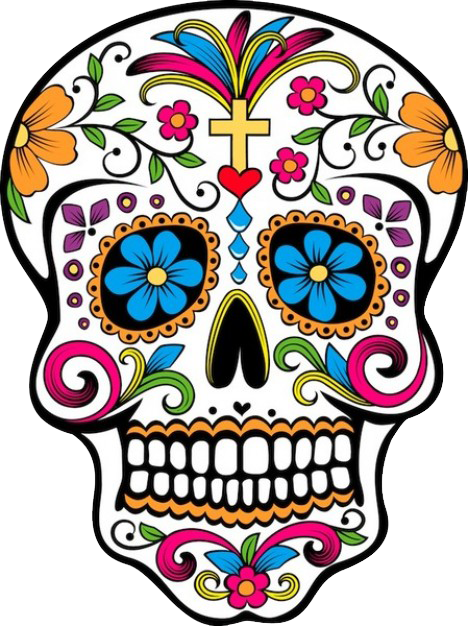 Day Of The Dead Sugar Skulls (468x626)