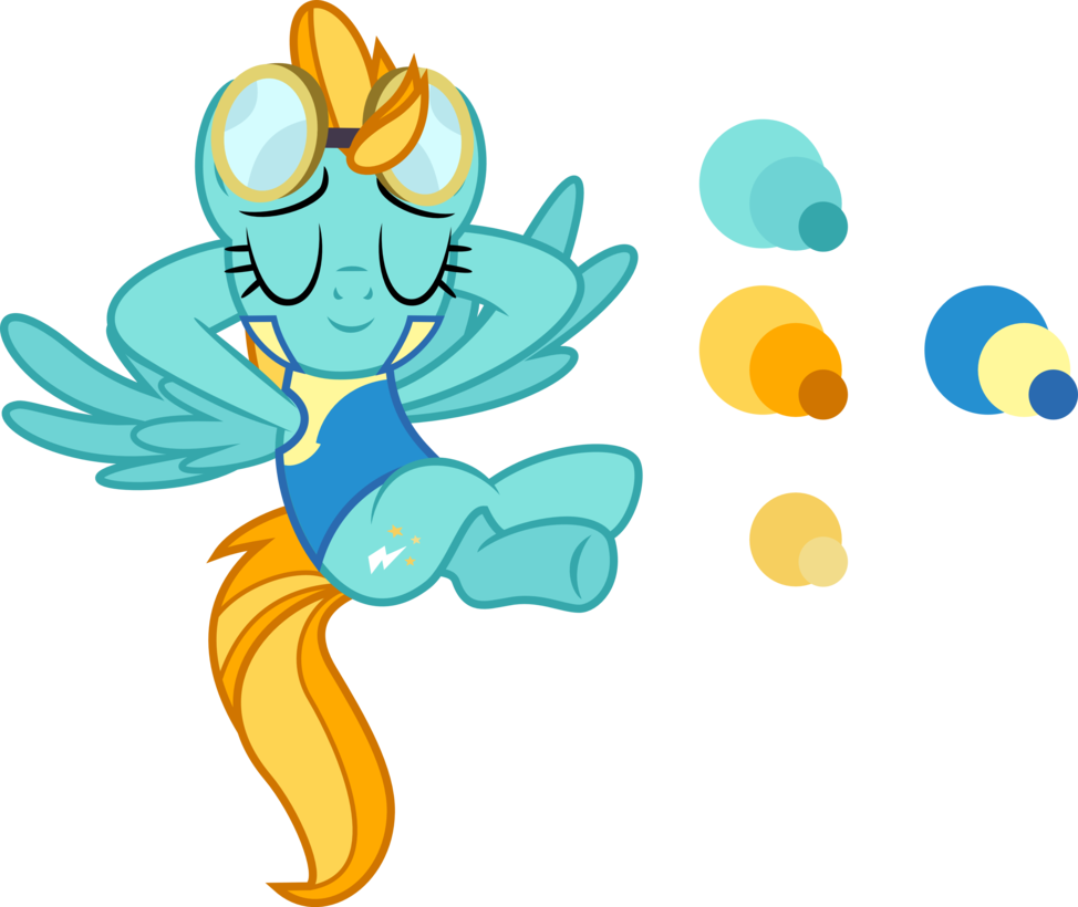 Lightning Dust Color Scheme By Blueblitzie - Lightning Dust Cutie Mark (974x820)