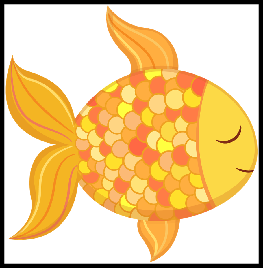 Shocking U F Ocean Safari A Dibujar Clip Art Image - Children Clipart Fish (910x930)