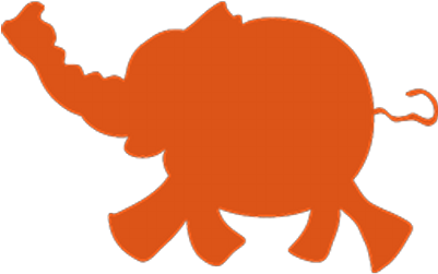 Orange Elephant Photo - Orange Elephant Photo (400x400)