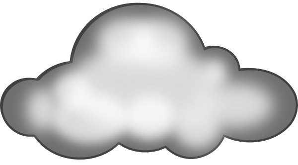 Clipart Of Dark, Smoke And Cloudy - Clip Art (600x332)