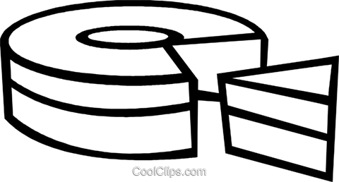 Piece Of Cake Royalty Free Vector Clip Art Illustration - Clip Art (480x258)
