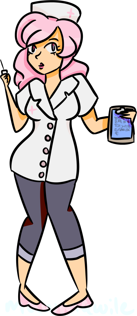 Substitute Nurse By Mawmawile - Substitute Nurse By Mawmawile (528x1212)