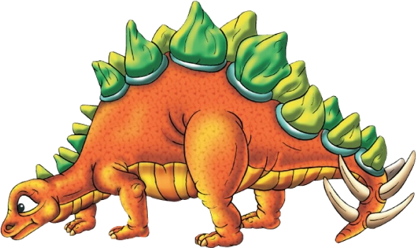 Cartoon Dinosaur 15 Height - Adesivo Murale - Dinosauro 1 - 27x16cm - Wall-art.it (600x600)