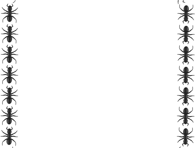 Ant Border Cliparts - Border Of Ants Transparent (640x480)