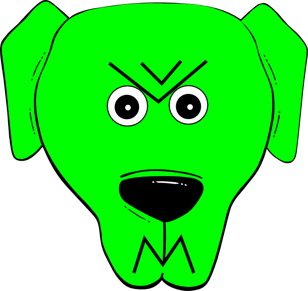 This Free Clip Arts Design Of Green Angry - Clip Art (600x567)