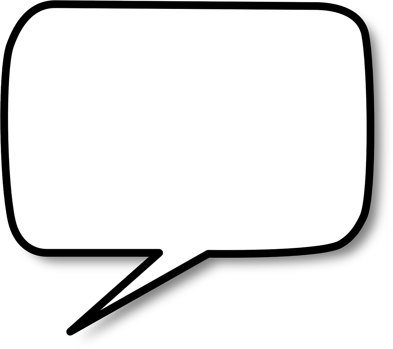 Do You Have Feedback About A Recent Program Let Us - Chat Bubble No Png (1280x1148)