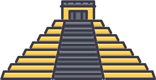 Mayan Pyramid Free Icon - Easy Drawings Of Chichen Itza (512x512)