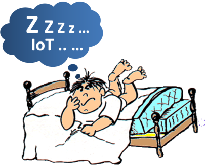 Iot In Healthcare - Can T Sleep Cartoon (405x330)