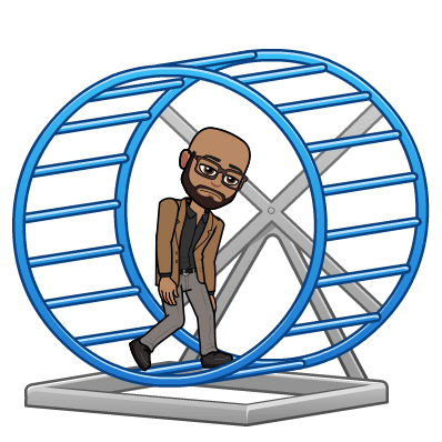 I Lead A Really Stressful Life - Life Is A Hamster Wheel (398x398)