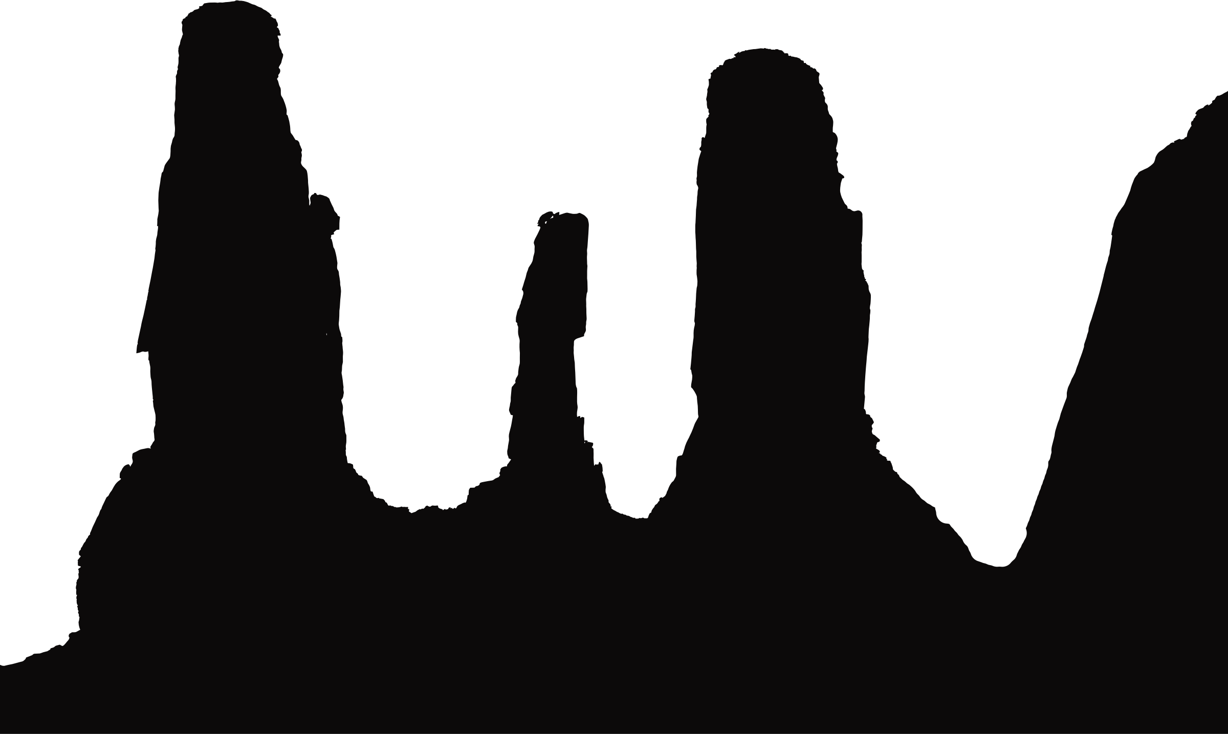 Valley Silhouette - Monument Valley (2400x1434)