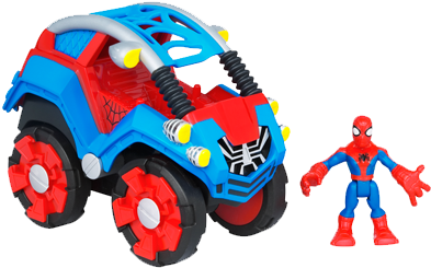 Marvel - Baby - Spiderman - Playskool Heroes Marvel Spider-man Adventures - Stunt (400x400)