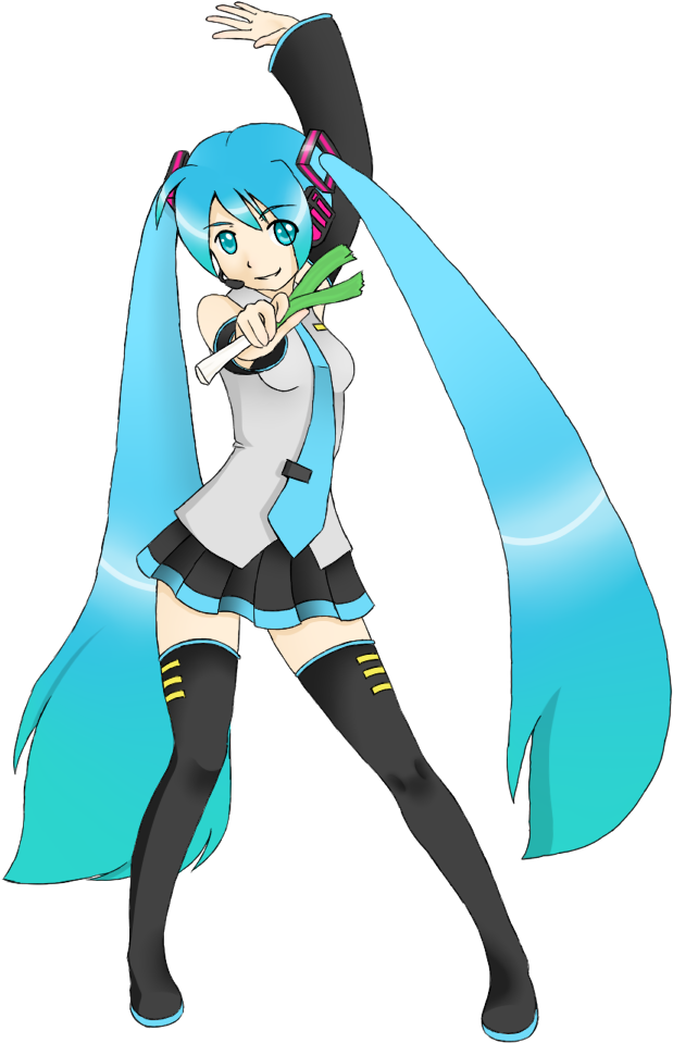Hatsune Miku Leekdance By Shy Turtle Princess - Cartoon (705x1026)