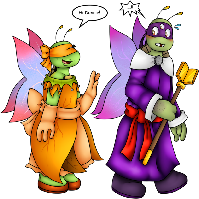 Fairy Turtles By Hot Head Turtle - Tmnt Raph Fairy (917x870)