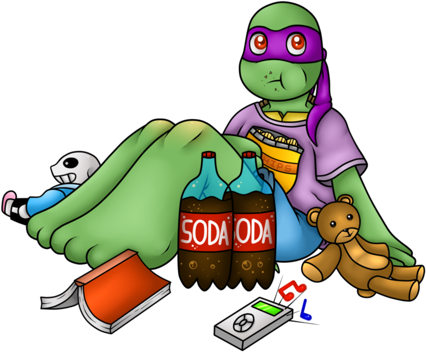 The Shy, Brainiac, Uke Turtle - Donatello (1000x799)