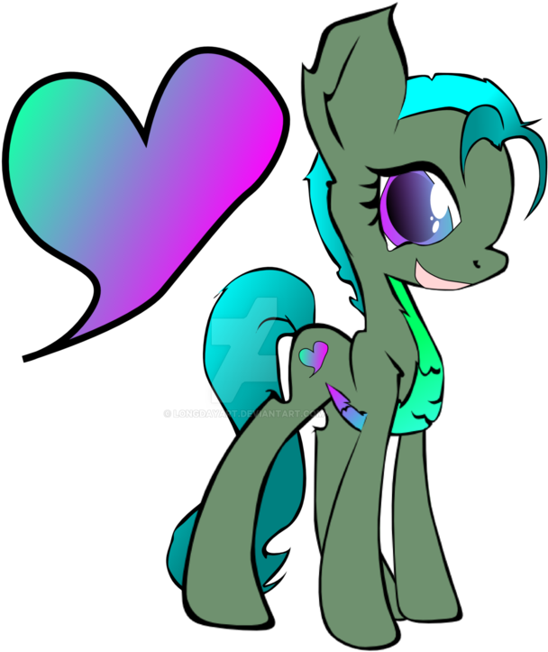 My Iguana Pony Oc By Longdayart - Pony (752x1063)