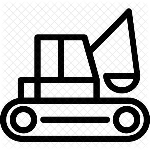 Bulldozer Icon - Heavy Equipment (512x512)