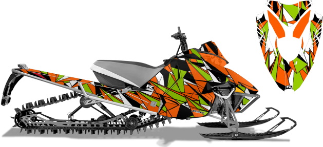 Image Of Arctic Cat Procross-proclimb With Ascension - Arcticfx Bombsquad Graphics - Hood/side Panel Kit - (650x312)