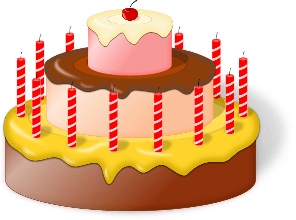 Birthday Cake Clip Art Clipart Cliparts For You - Birthday Cake Svg (600x446)