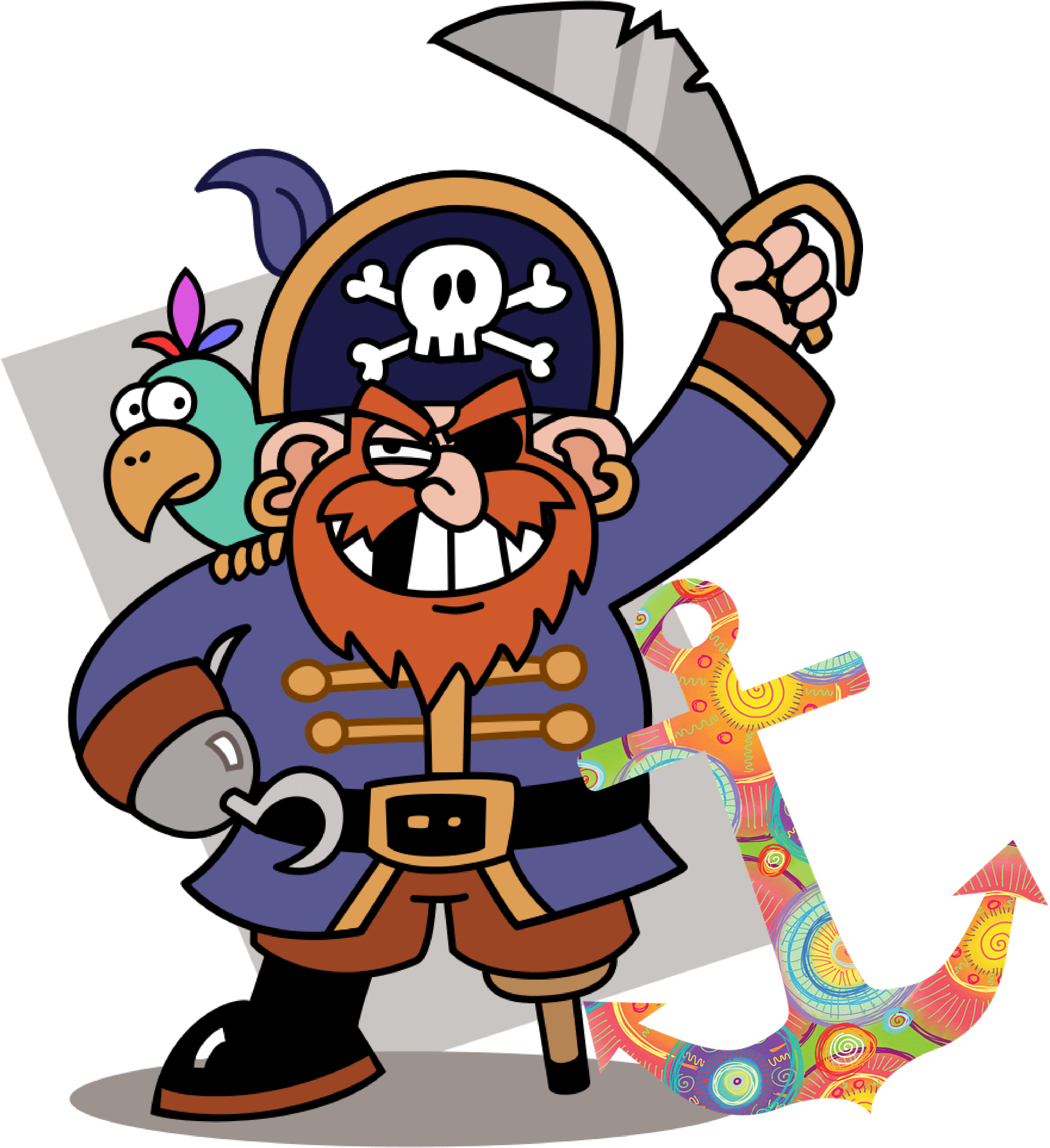 Anchoring Stories - Label A Pirate Worksheet (4285x4470)
